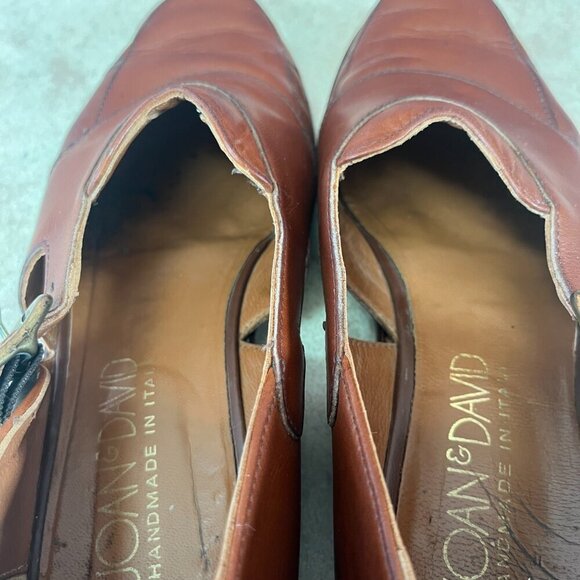 Joan & David Dark Caramel Leather Slip On Shoe - Picture 8 of 14